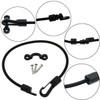 LUORNG 2pcs 12 Inches Elastic Rope Bungee Cord Rod Strap