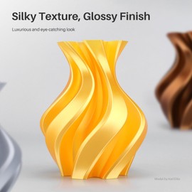 ELEGOO Silk PLA Filament 1.75 mm Silk Bronze 250g, 3D Printer Filament Dimensional Accuracy +/- 0.02 mm,Plastic Spool 3D Printing Filament Fits for Most FDM 3D Printers