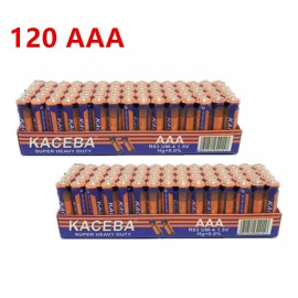 KACEBA 120 AAA Batteries Extra Heavy Duty 1.5 V Wholesale lot