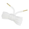 Loop Queen Shoelaces 1 Pair Flat Cotton White Shoe Laces