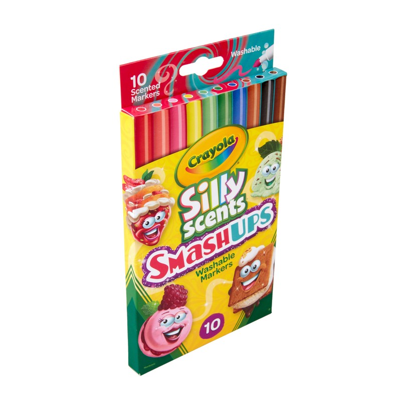 Crayola Silly Scents Fine Line Markers, Smash Ups Scented Markers,