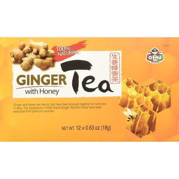 Instant Ginger Tea with Honey, 12 bags x 0.63oz (2 Packs)