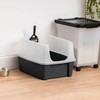 IRIS USA Large Cat Litter Box with Scatter Shield and