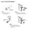 6COM GIGA Gigabit SFP Transceiver, 1000Base-T RJ45 Copper Module for