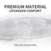 Cooling Mattress Topper Short Queen Mattress Pad, Quilted Fitted Mattress