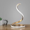 NUÜR Spiral LED Table Lamp, Modern 3 Colors Dimmable Desk
