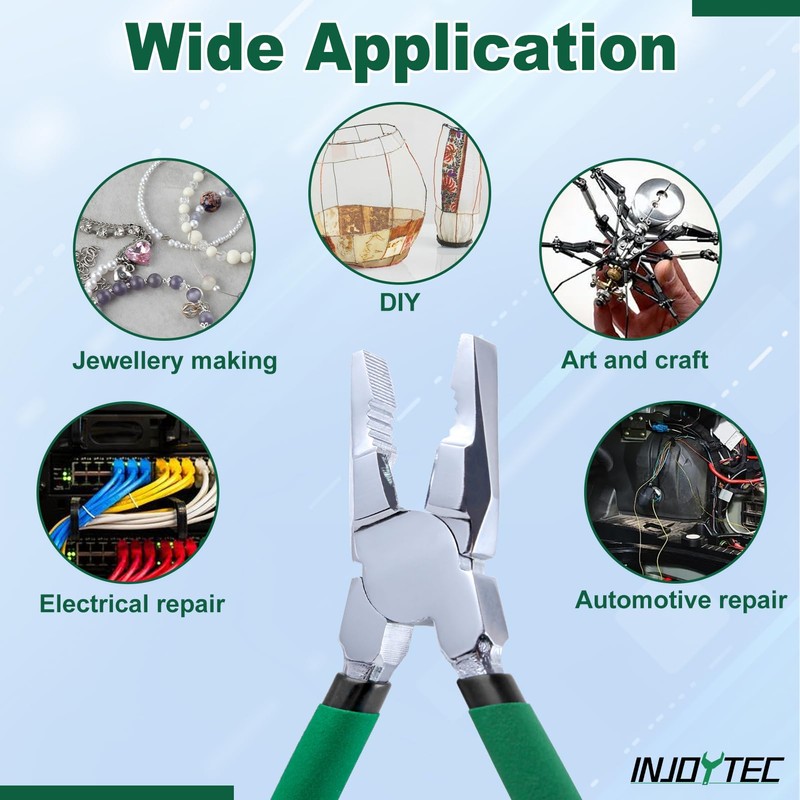 INJOYTEC 6 Inch Pliers Tool Wire Cutting Radio Pliers Wire
