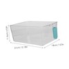 BIUDECO Food Storage Bins Lids Crisper Box for Fridge Fruit
