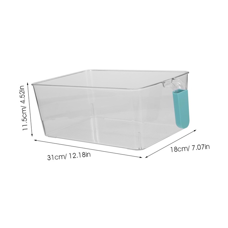 BIUDECO Food Storage Bins Lids Crisper Box for Fridge Fruit