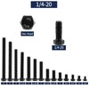 1/4-20 x 6 Hex Head Screw Bolt, 10Pcs 18-8 (304)