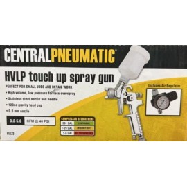 Central Pneumatic NEW PNEUMATIC 120cc HVLP Touch Up Air Spray Gun Sprayer Paint Painting Painter