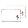 Pair of Table Placemats in a Mackintosh Rose design (red)