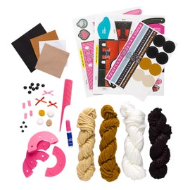 Klutz Pom-Pom Puppies Craft Kit, 8" Length x 1.5" Width x 9" Height, Natural