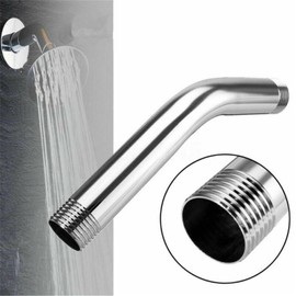 Michear Curved Forward Overhead Shower Stainless Steel Universal Extra Hose Pipe for Shower Head and Hose Extension Arm Bath Accessory