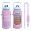 2L/64OZ Water Bottle Cover with Strap Drink Sport Cup Case