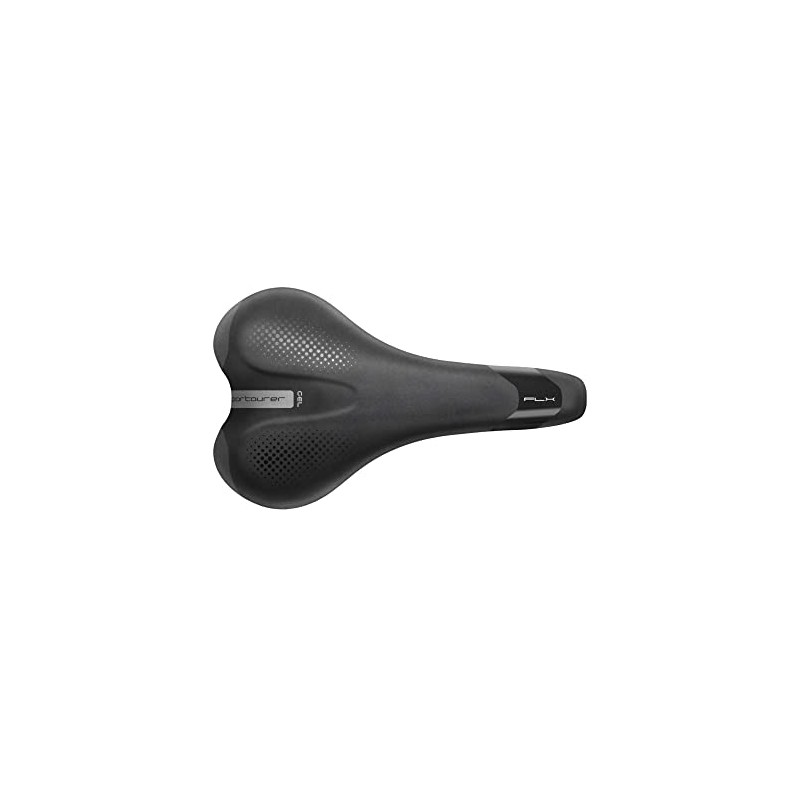 Selle Italia Herren Garda Gel Hi-Viz Fahrradsattel, Schwarz, 165 x