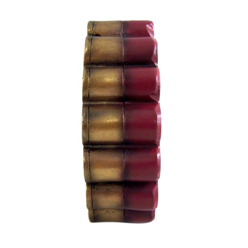 DWK 12 Gauge Shotgun Shell Round Ashtray, 4.5" Diameter, Brown,