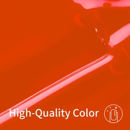 Firedeep Fall Orange Gel Nail Polish, 0.54 Fl Oz Large Bottle Burnt Orange Gel Polish Manicure Salon UV/LED Soak Off 1Pcs