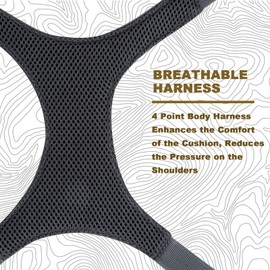 HUNTARMOR Binocular Harness, Hunting Bino Harness Chest Pack with Rangefinder Pouch & Binoculars Bag, Lightweight Binocular Chest Harness, Portable Binocular Pack for Hunting, Hiking & Shooting