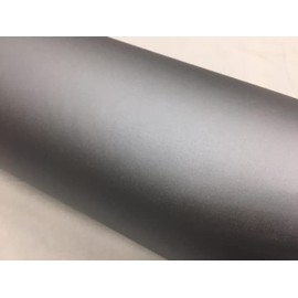 Car Wrapping Sheet, Coarse Matte Silver, 59.8 x 11.8 inches (152 x 30 cm), Wrapping Film, Matte