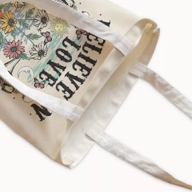 Unbranded Cute Skull Canvas Tote Bag Large 12oz Large Shopping Women Shoulder Bag Gag Gift