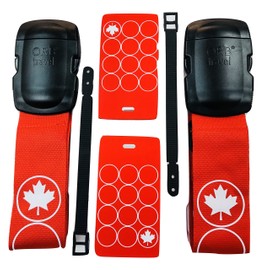 ORB-Travel Essentials Kit Luggage Strap - Heavy Duty Buckle. TE201-Red/White