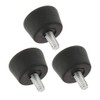 P Prettyia Rubber Feet, Monopod Leg, 3 Piece/pc with 1/4