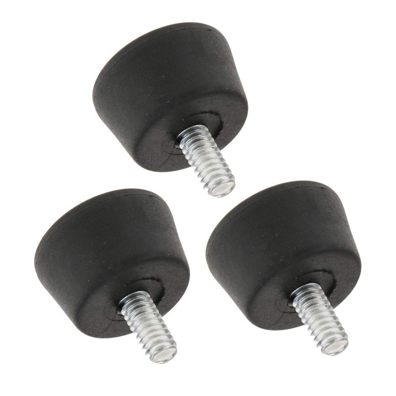 P Prettyia Rubber Feet, Monopod Leg, 3 Piece/pc with 1/4