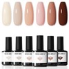 modelones- "Set de esmaltes de uñas en gel Modelones Nude,