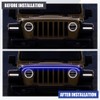 59 Inch Car Hood Light Strip, Flexible Daytime LED Running