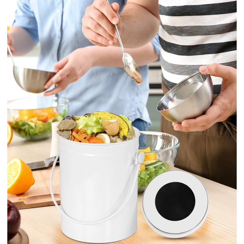 Utopia Kitchen Compost Bin for Kitchen Countertop - 1.3 Gallon