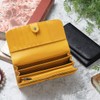 Blanpom BP-1031 Women's Long Wallet, Camellia Embossed Long Wallet, yellow