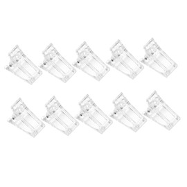 Beavorty Nail Enhancement Tools 10pcs Nail Crystal Clip Fingernail Tip Clipper Extension Mold Clamp