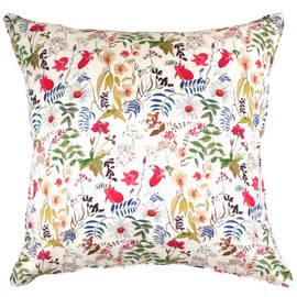 FLORET LONDON [LIBERTY PRINT Liberty Print] Cushion Cover 17.7 x 17.7 inches (45 x 45 cm) Chartwell Red