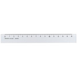 GEOtec Ruler Plexiglas ® 15 CM Transparent