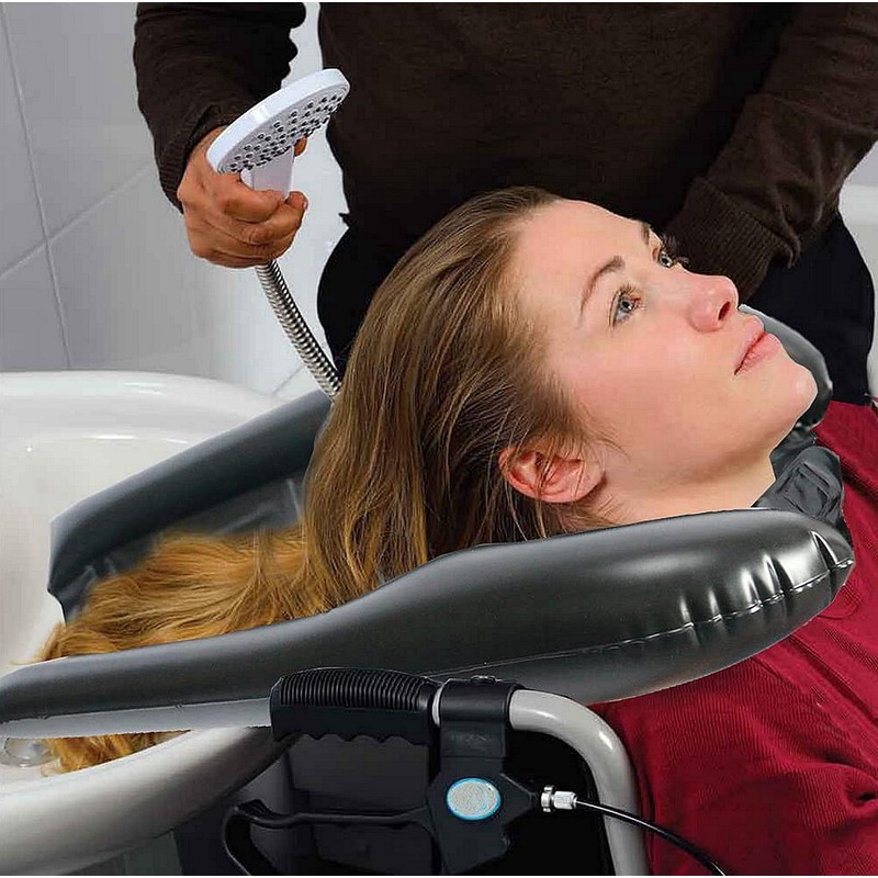 HAPIBY Portable Inflatable Shampoo Basin, Convenient Hair Washing Tray with