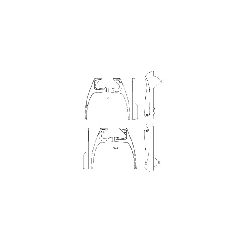 Pella Casement/Awning Window Hardware Crank, Cover & Lock Lever (Champagne
