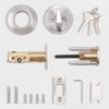 Probrico(5 Pack) Brushed Nickel Keyed Alike Single Cylinder Deadbolts (Combo