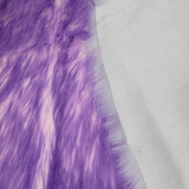 Texco Inc Candy Shade Faux Fur-Christmas Fuzzy-Fabric by The Yard-Fluffy, Soft, Shaggy Mohair-for Sewing, Costumes, Plush Toys, Apparel, Decoration, Gnome Beard Miniature, Ivory Lavender 3 Yards