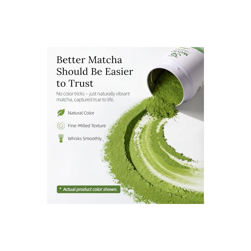 35°N MATCHA Organic Ceremonial Green Tea Powder 1.4 oz