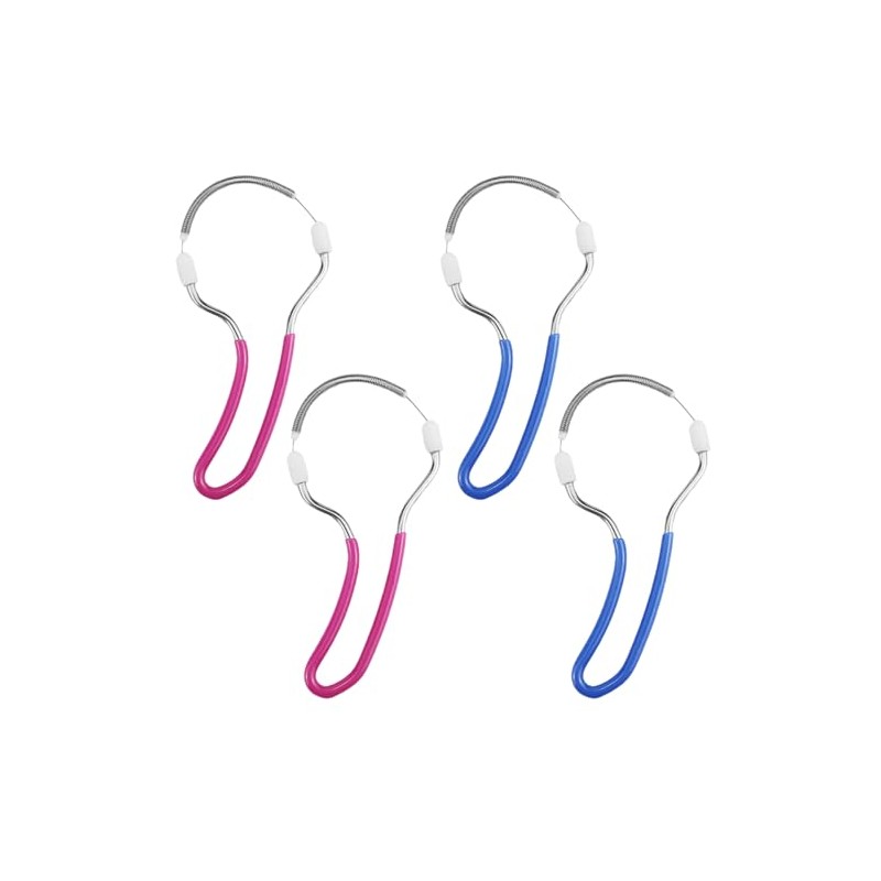 4Pcs Spring Facial Hair Remover Portable Stainless Steel Spring Threading