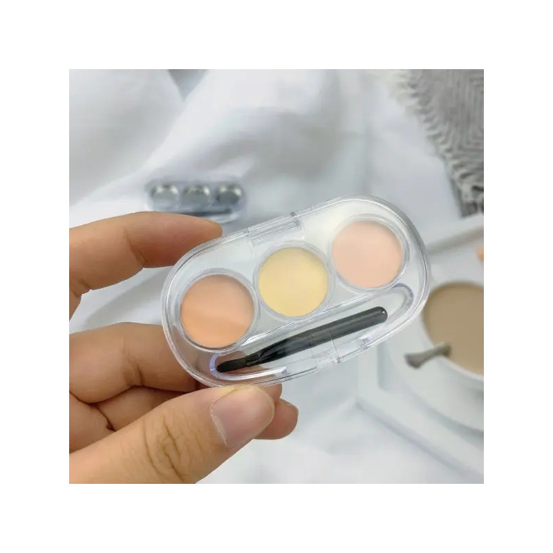 투명 3구 립스틱 소분 용기 케이스 립밤 팔레트 공용기 1개