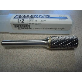 Fullerton Tool 41100 | 1/2" Diameter 1/4" Shank Double Cut Burr