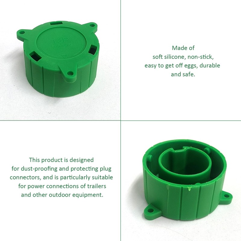 2-Piece 13-Core Plug Protection Cover, Plastic Dust Cover, Socket Protection