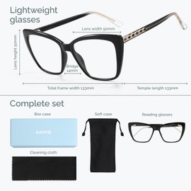 CCVOO Reading glasses black