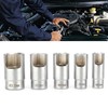3/8inD Elbow Connector Socket Set Fitting Kit Chrome Alum Car