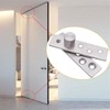 2Pcs Door Hinges 360 Degree Rotation, Durable Stainless Steel Hidden