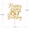 Decoración para tartas de feliz cumpleaños 85, decoraciones de cumpleaños