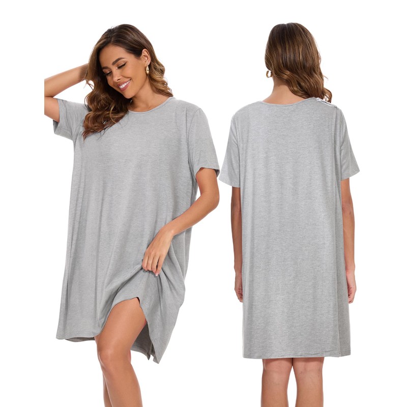 AVIIER 100% Cotton Hospital Gowns for Women Open Back Tear