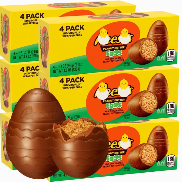ReesePeanut Butter Creme Eggs, Easter Candy, Bulk 24 Count 3D